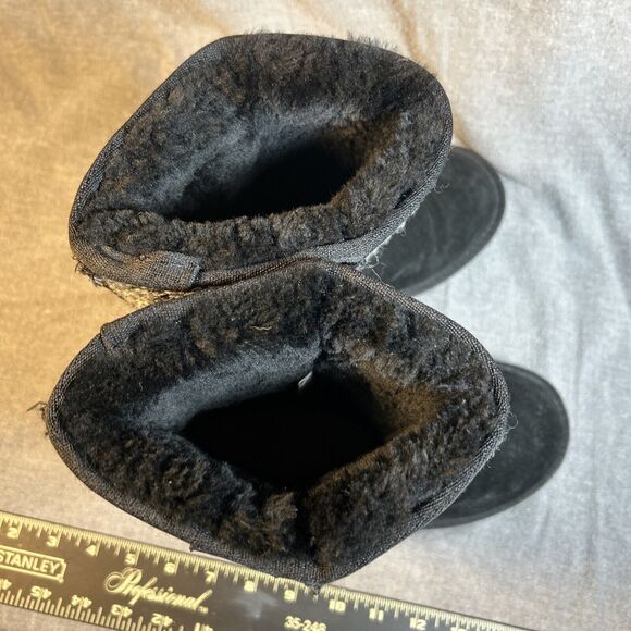 Minnetonka Moccasin Womens Suede Moccasin Boots black size 7 - Picture 4 of 8